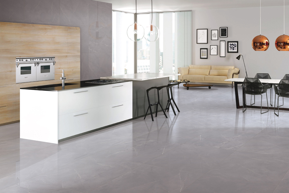 客厅大理石瓷砖,高级感瞬间提升1